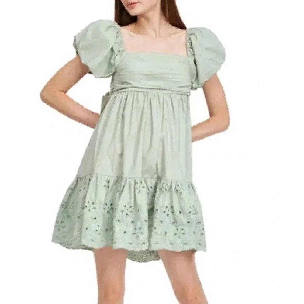 En Saison• Juliet Mini Dress in cream size large